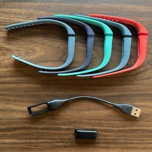 Woman’s Fitbit - 5 Different Color Bands - Charger Included